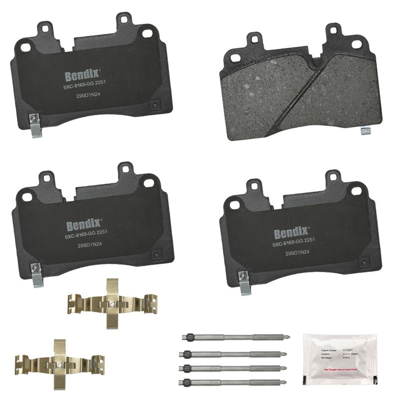 Bendix Friction CFC2251 Disc Brake Pad Set - Front