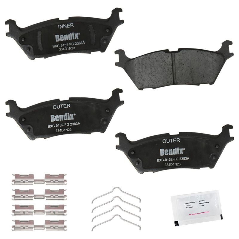 Bendix Friction CFC2383A Disc Brake Pad Set - Rear