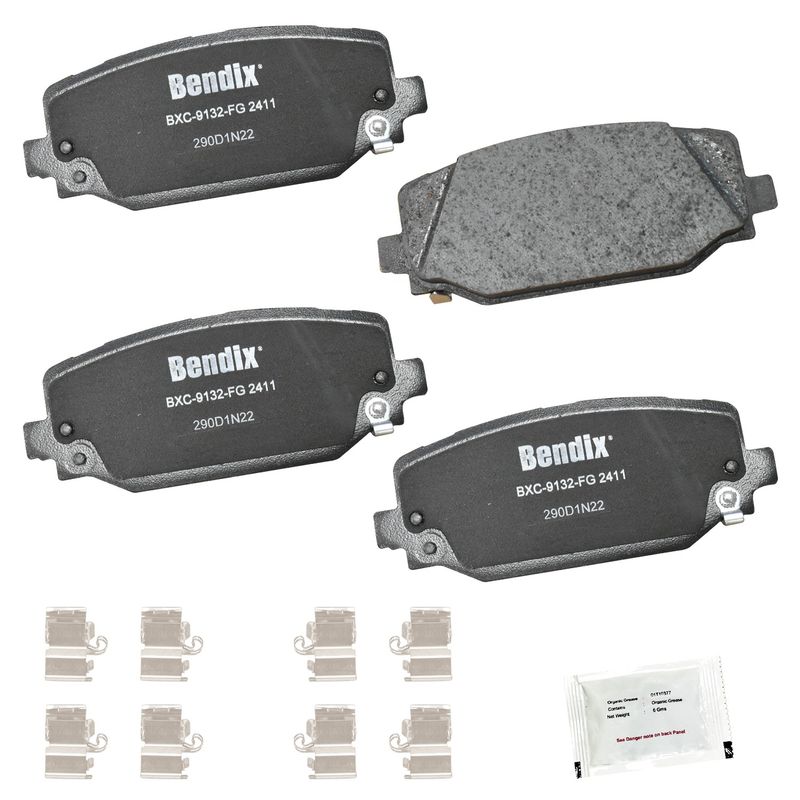 Bendix Friction CFC2411 Disc Brake Pad Set - Rear
