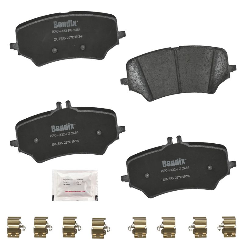 Bendix Friction CFC2454 Disc Brake Pad Set - Rear
