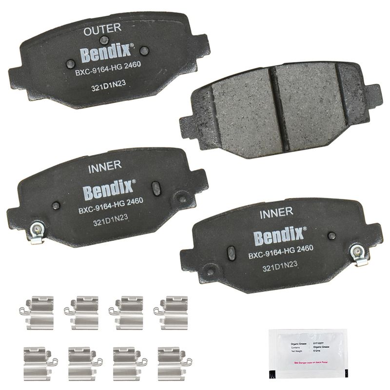 Bendix Friction CFC2460 Disc Brake Pad Set - Rear