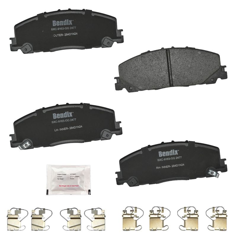 Bendix Friction CFC2477 Disc Brake Pad Set - Front