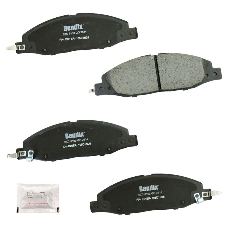 Bendix Friction CFC2514 Disc Brake Pad Set - Front