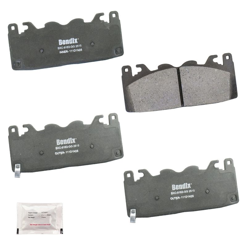 Bendix Friction CFC2515 Disc Brake Pad Set - Front