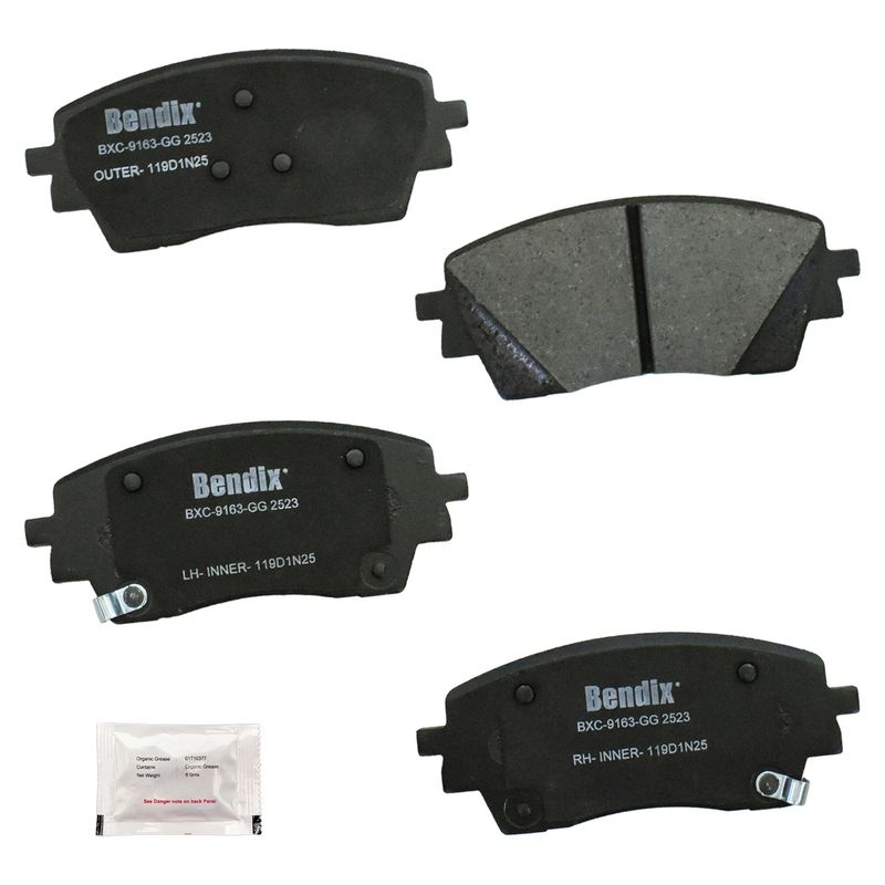 Bendix Friction CFC2523 Disc Brake Pad Set - Front
