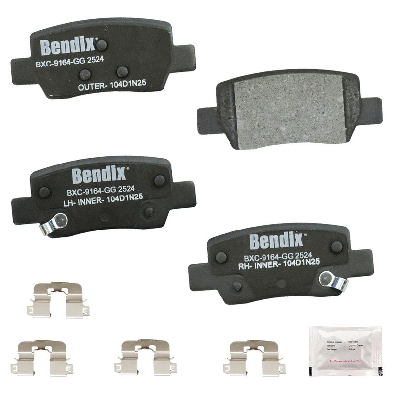Bendix Friction CFC2524 Disc Brake Pad Set - Rear