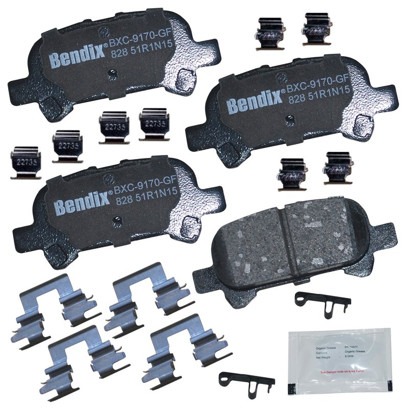 Bendix Friction CFC828 Disc Brake Pad Set - Rear