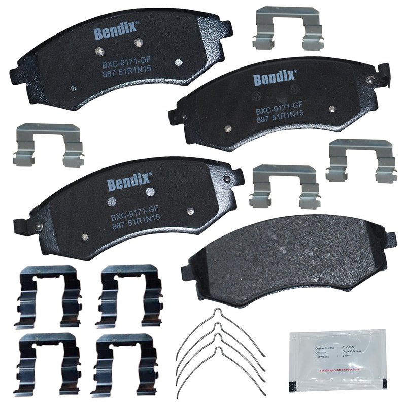 Bendix Friction CFC887 Disc Brake Pad Set - Front