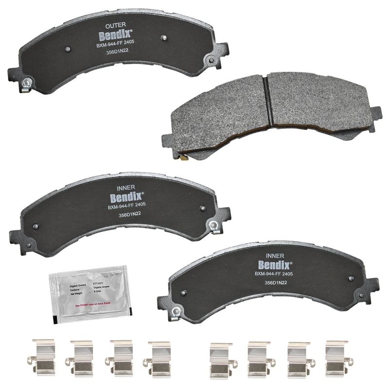 Bendix Friction CFM2405 Disc Brake Pad Set - Rear