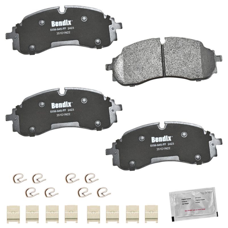 Bendix Friction CFM2423 Disc Brake Pad Set - Front