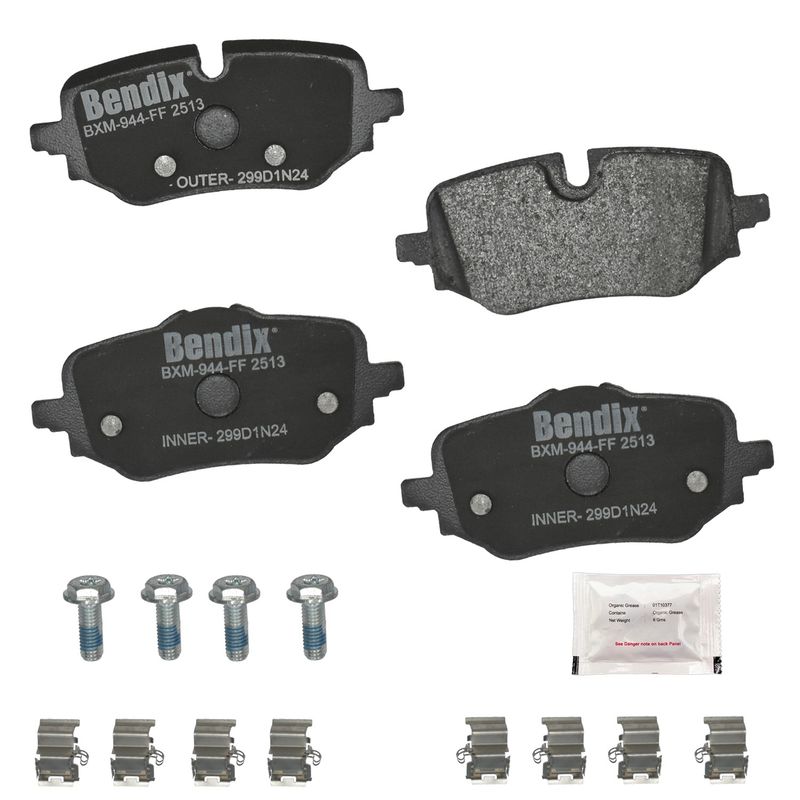 Bendix Friction CFM2513 Disc Brake Pad Set - Rear