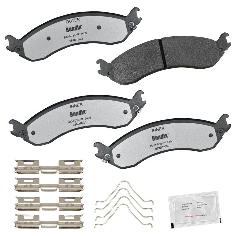 Bendix Friction MKD2406FM Disc Brake Pad Set - Rear