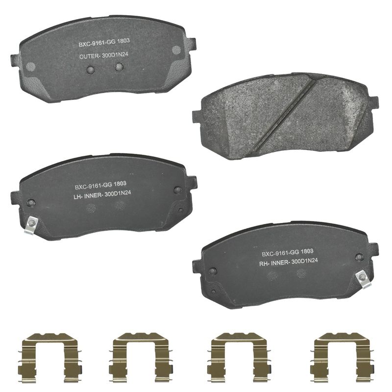 Bendix Friction SBC1803 Disc Brake Pad Set - Front
