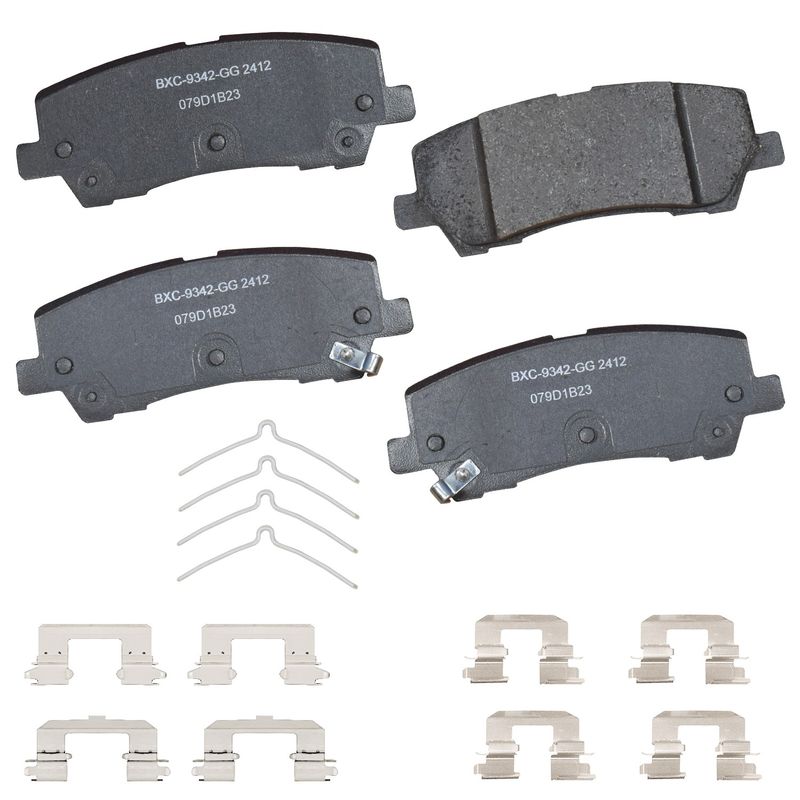Bendix Friction SBC2412 Disc Brake Pad Set - Rear