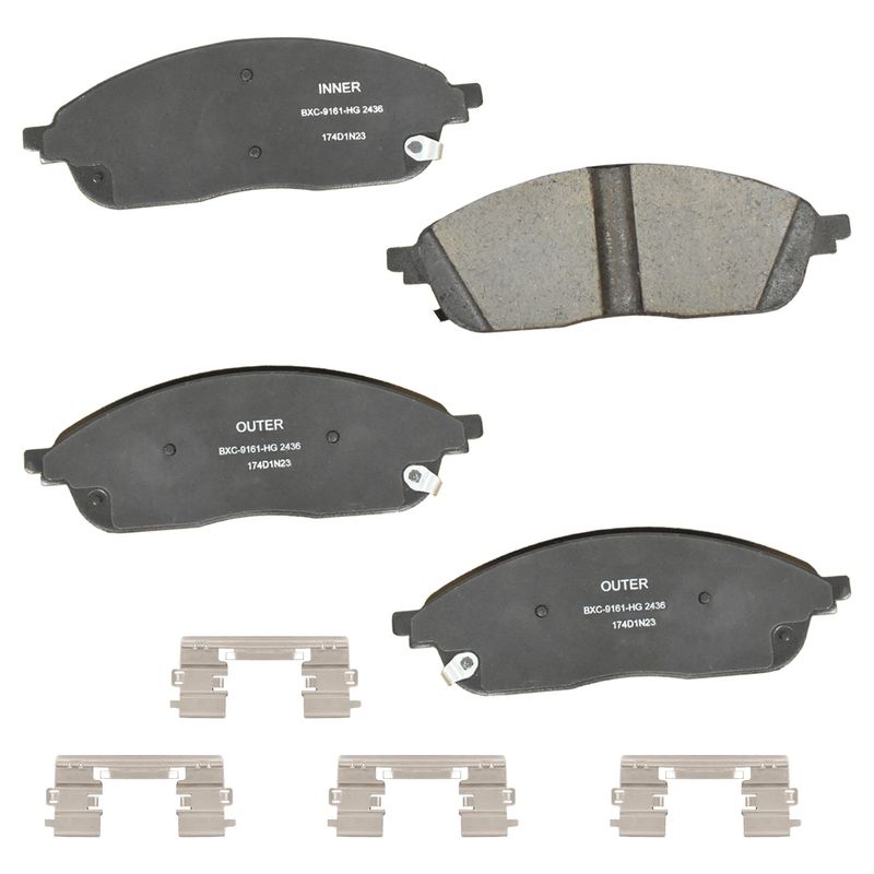Bendix Friction SBC2436 Disc Brake Pad Set - Front