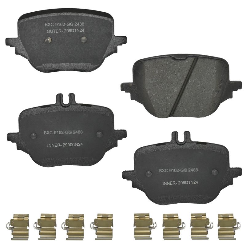 Bendix Friction SBC2488 Disc Brake Pad Set - Rear