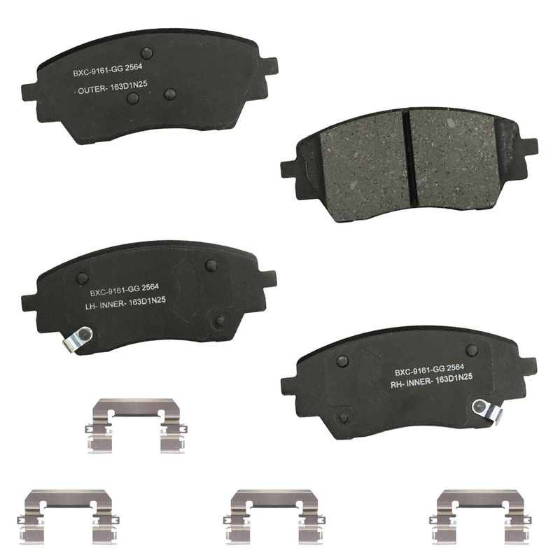 Bendix Friction SBC2564 Disc Brake Pad Set - Front
