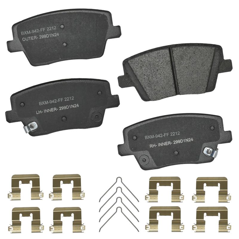 Bendix Friction SBM2212 Disc Brake Pad Set - Rear