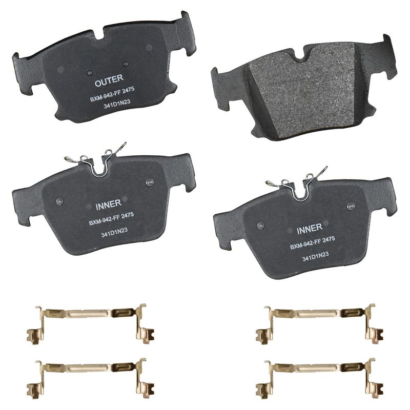 Bendix Friction SBM2475 Disc Brake Pad Set - Rear