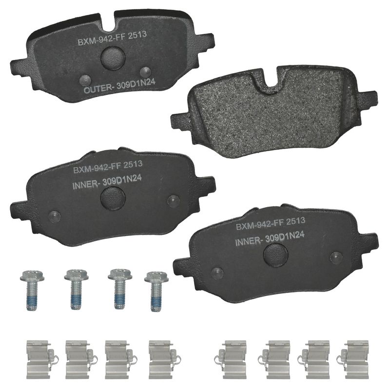 Bendix Friction SBM2513 Disc Brake Pad Set - Rear