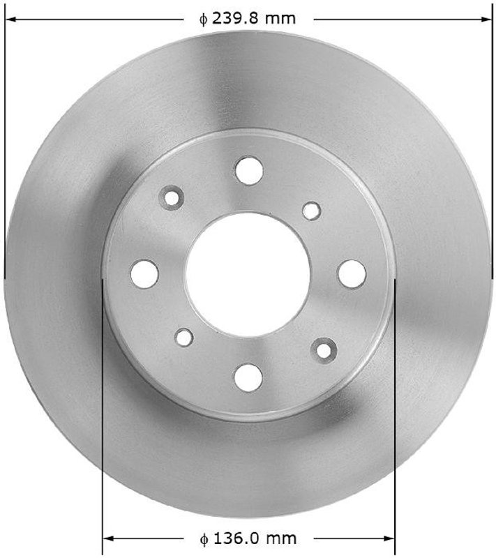 Bendix Friction PRT1581 Disc Brake Rotor - Front