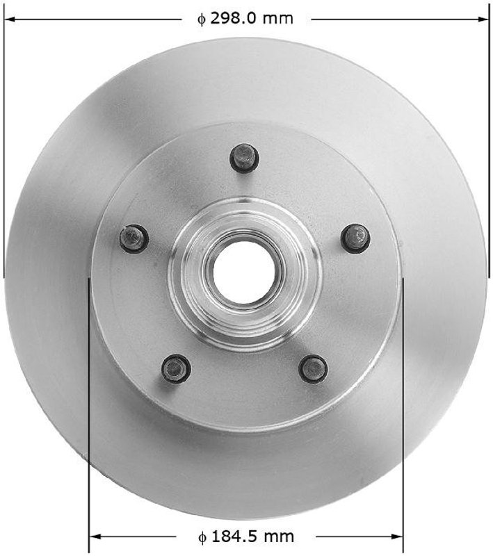 Bendix Friction PRT1907 Disc Brake Rotor and Hub Assembly - Front