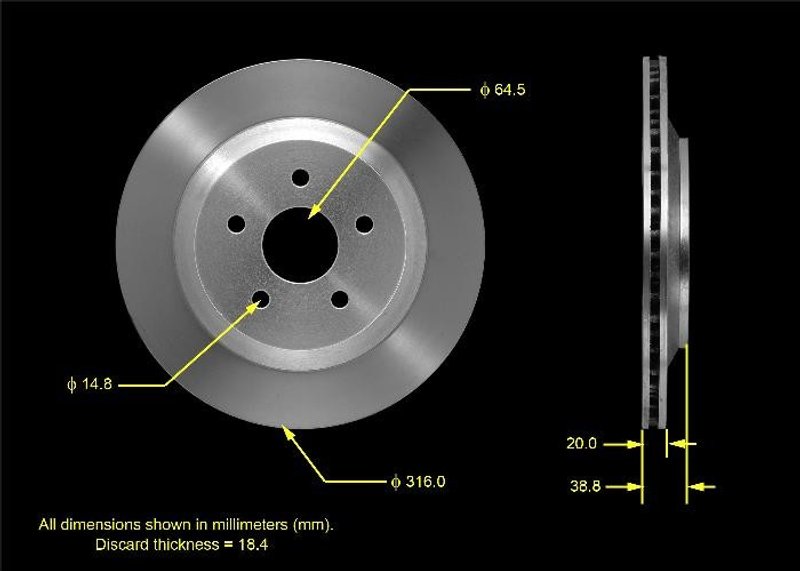 Bendix Friction PRT5478 Disc Brake Rotor - Rear