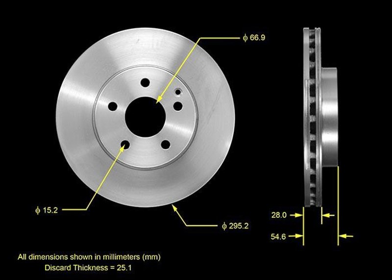 Bendix Friction PRT5483 Disc Brake Rotor - Front