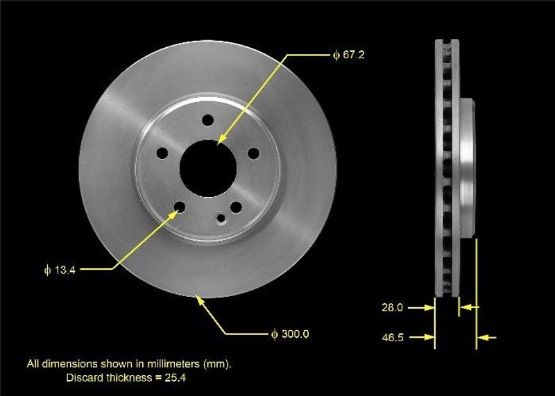 Bendix Friction PRT5494 Disc Brake Rotor - Front