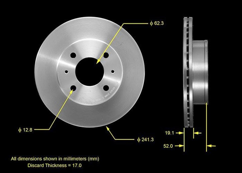 Bendix Friction PRT5498 Disc Brake Rotor - Front
