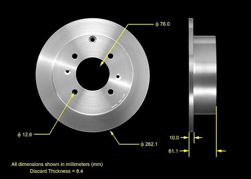 Bendix Friction PRT5532 Disc Brake Rotor - Rear