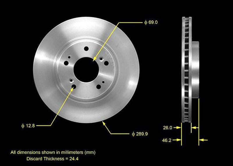Bendix Friction PRT5538 Disc Brake Rotor - Front