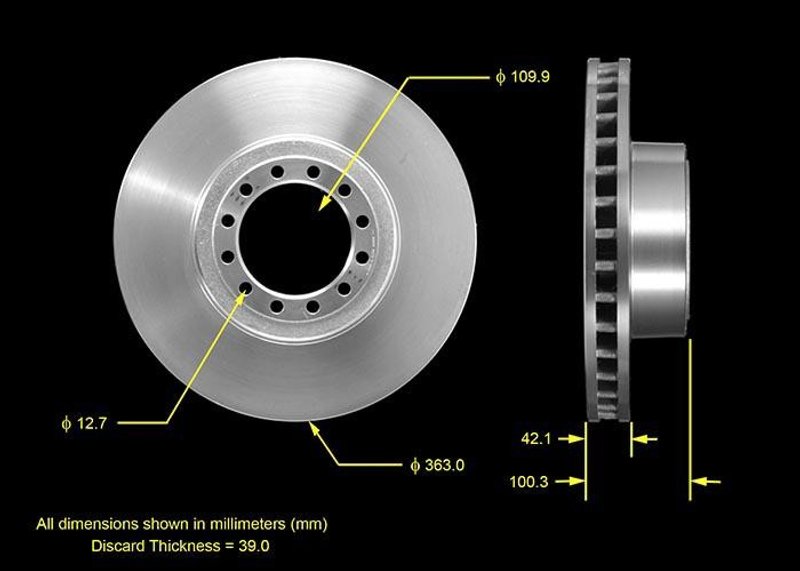 Bendix Friction PRT5558 Disc Brake Rotor - Front