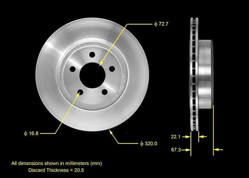 Bendix Friction PRT5568 Disc Brake Rotor - Rear