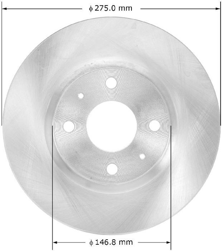 Bendix Friction PRT5800 Disc Brake Rotor - Front