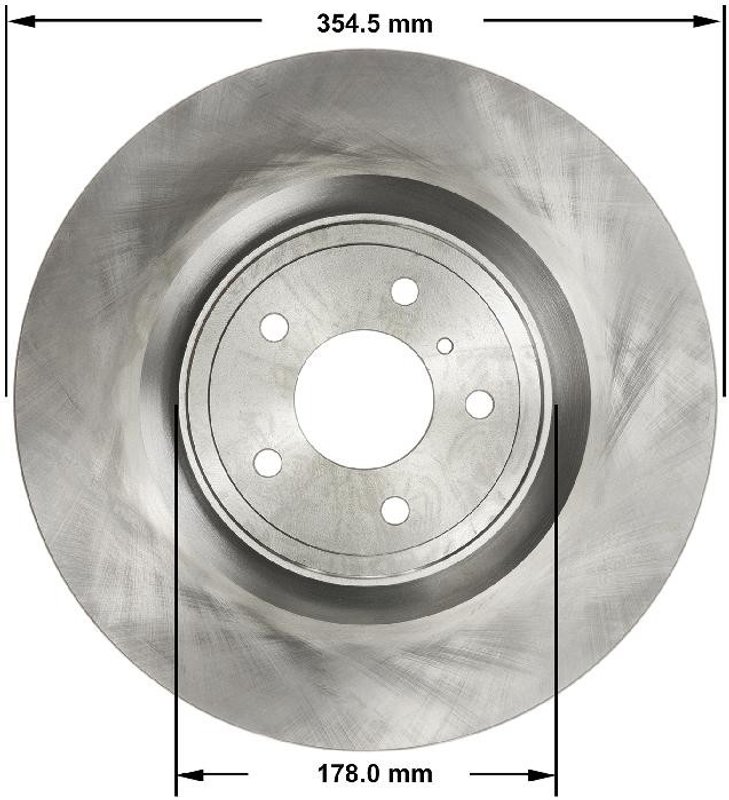Bendix Friction PRT5814 Disc Brake Rotor - Front