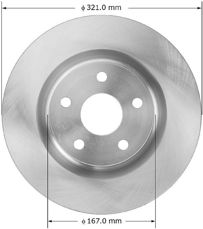 Bendix Friction PRT5865 Disc Brake Rotor - Front