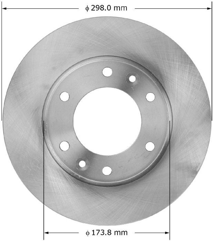Bendix Friction PRT5881 Disc Brake Rotor - Front