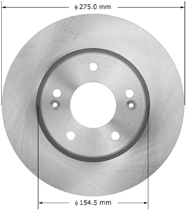 Bendix Friction PRT5921 Disc Brake Rotor - Front