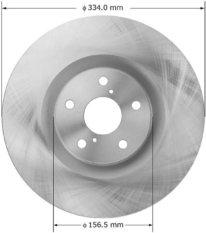 Bendix Friction PRT5937 Disc Brake Rotor - Front Right