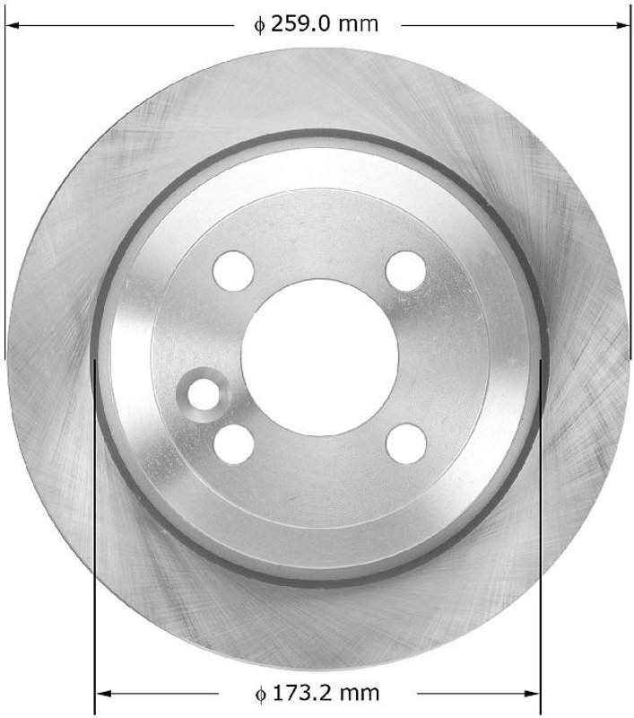 Bendix Friction PRT5964 Disc Brake Rotor - Rear