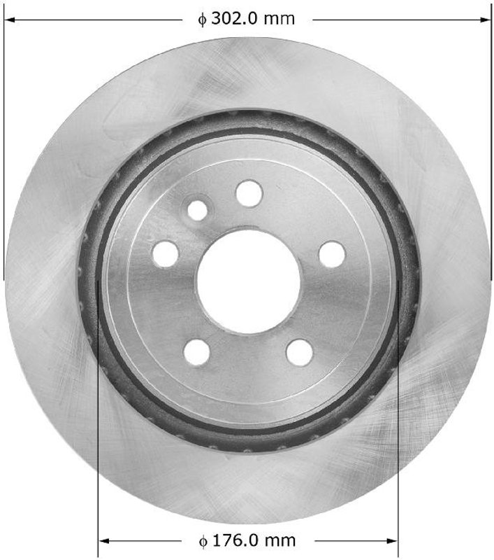 Bendix Friction PRT6006 Disc Brake Rotor - Rear