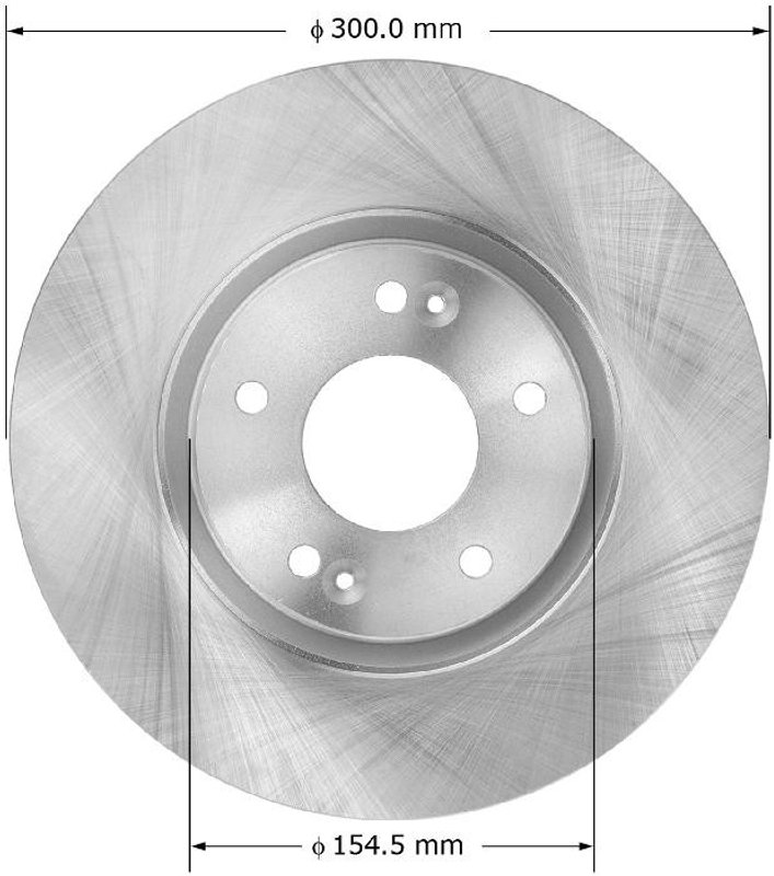 Bendix Friction PRT6036 Disc Brake Rotor - Front