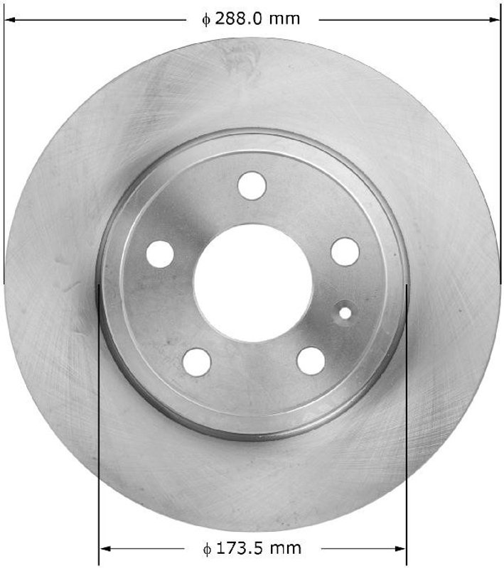 Bendix Friction PRT6038 Disc Brake Rotor - Rear