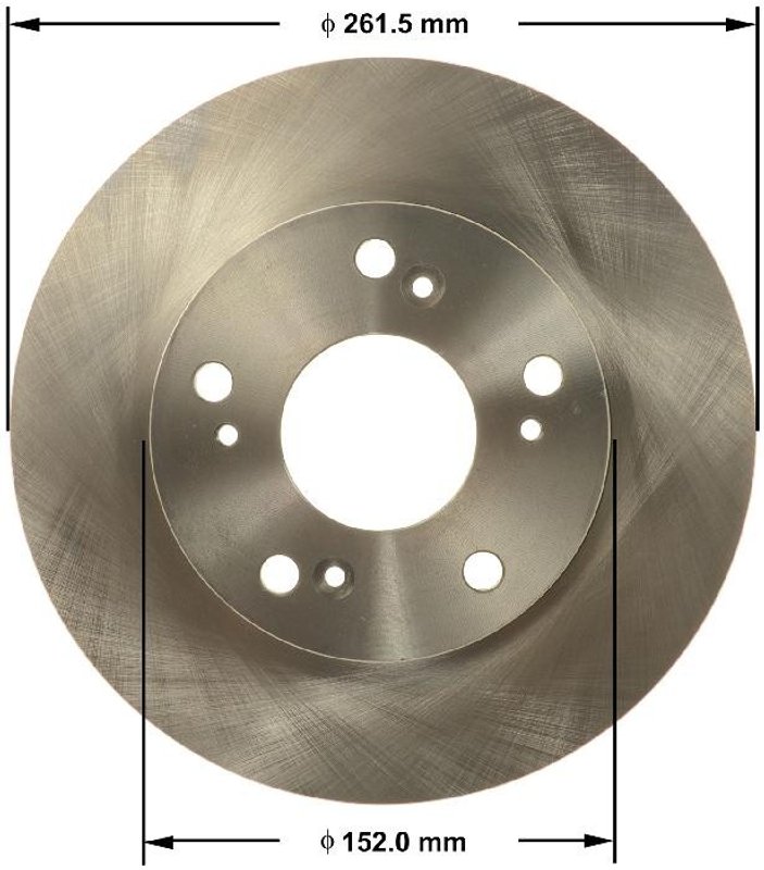 Bendix Friction PRT6145 Disc Brake Rotor - Front