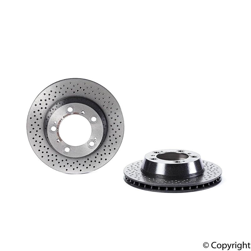 Brembo 09.8890.21 Disc Brake Rotor - Rear, Rear Left or Rear Right