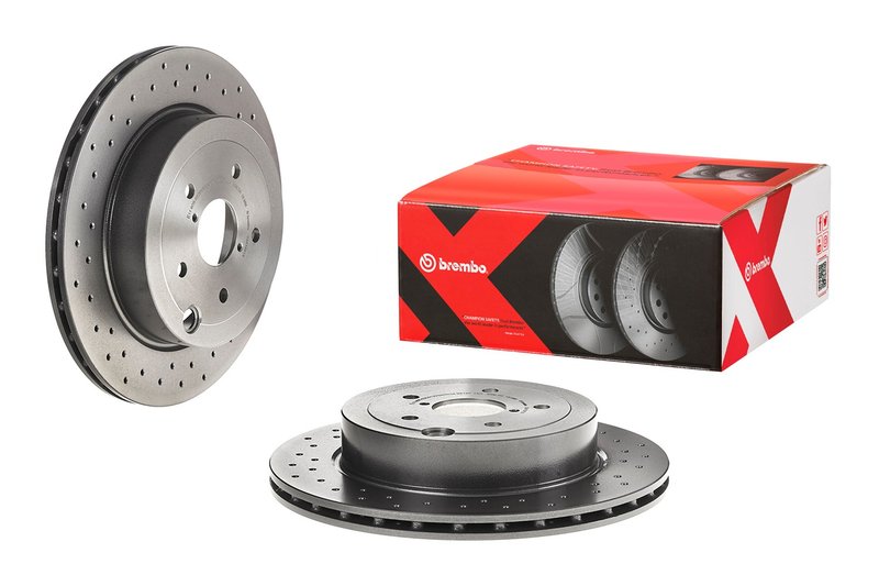Brembo 09.A198.1X Disc Brake Rotor - Rear