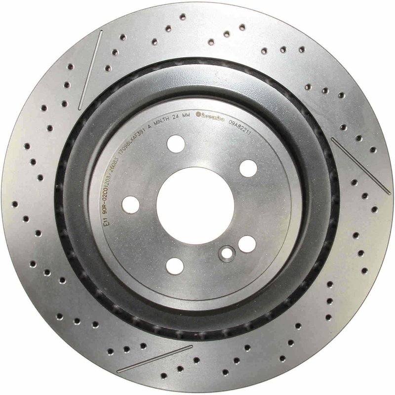 Brembo 09.A822.11 Disc Brake Rotor - Rear