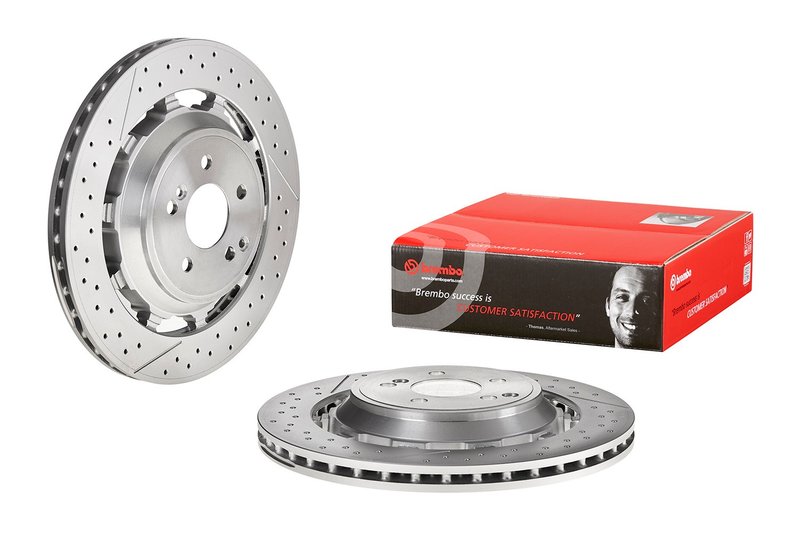 Brembo 09.C128.33 Disc Brake Rotor - Rear