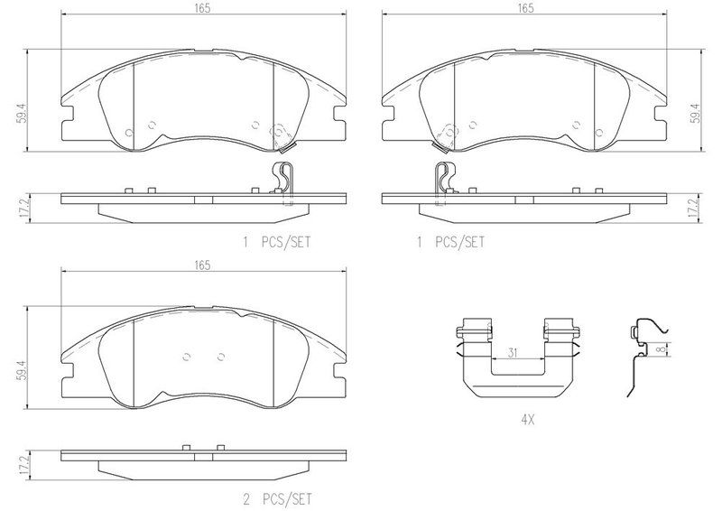 BREMBO P30042N